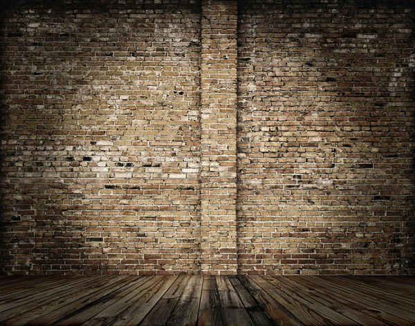 Old room with brick wall
