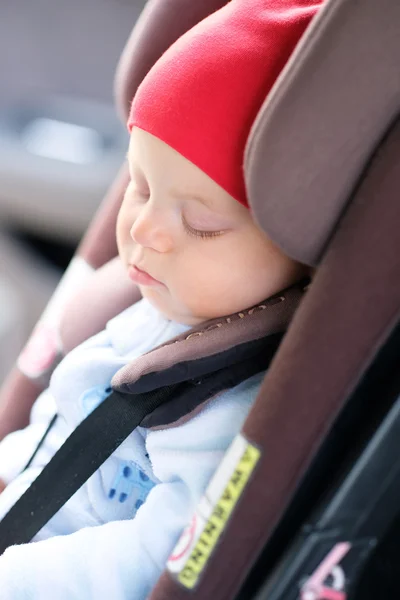 Baby sleeping in car seat