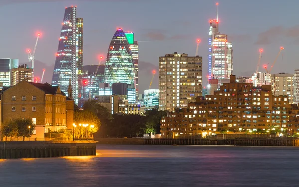 LONDON - SEPTEMBER 26, 2016: Skyline of London City business dis