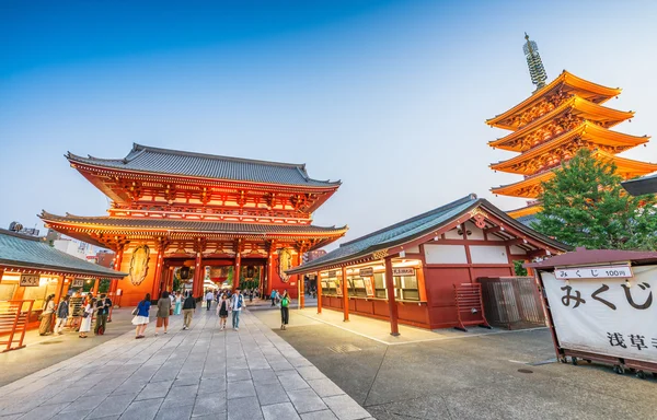 TOKYO - MAY 22, 2016: Tourists visit Senso-ji Temple in Tokyo, J