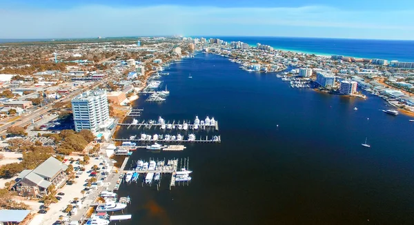 Destin aerial skyline, Florida - USA