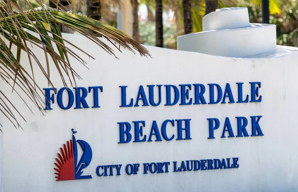 Fort Lauderdale Beach Park street sign