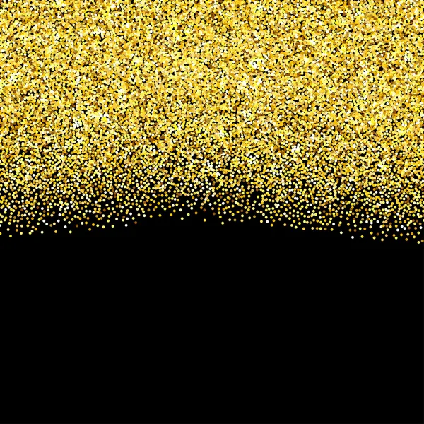 Gold glitter textured border