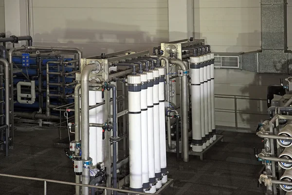 Reverse osmosis equipment inside of plant