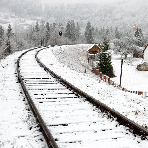 Empty rail tracks