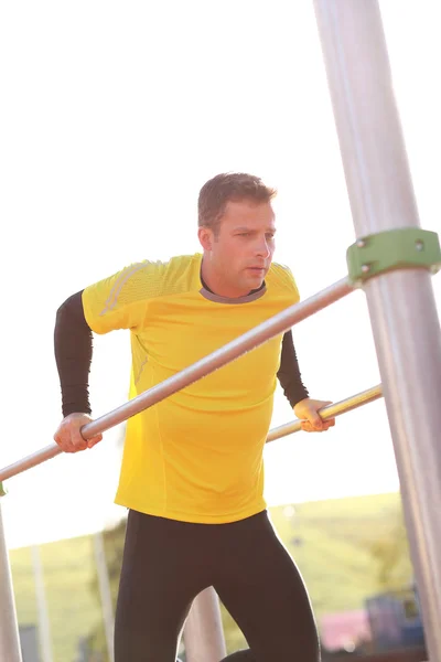 Man exercising outdoor