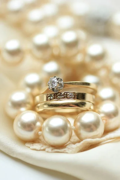 Yellow golden diamond rings