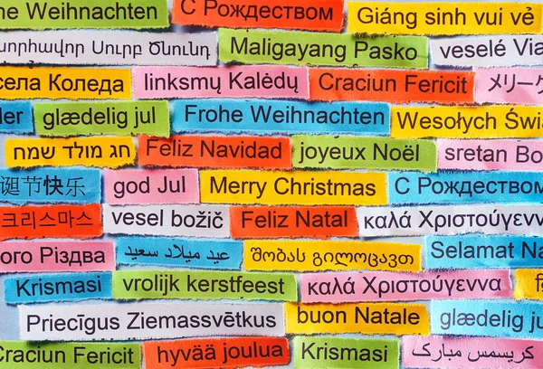 Merry Christmas  on  different languages
