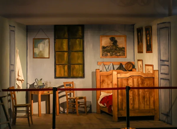 The exhibition Van Gogh Alive  The Experience at The Old Train Station in Krakow. Poland