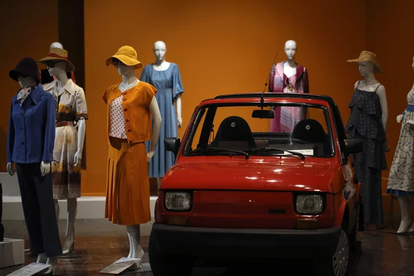 Exhibition titled Fashionable in Communist Poland which reflects the unique character of fashion in the post-war decades. National Museum, Cracow, Poland