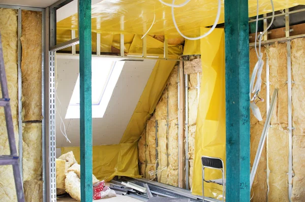 Installation of drywall constructions and their insulation