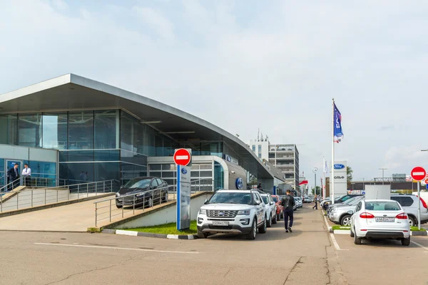 Khimki, Russia - September 12.2016. Car Dealer to sell cars Ford and Rolf