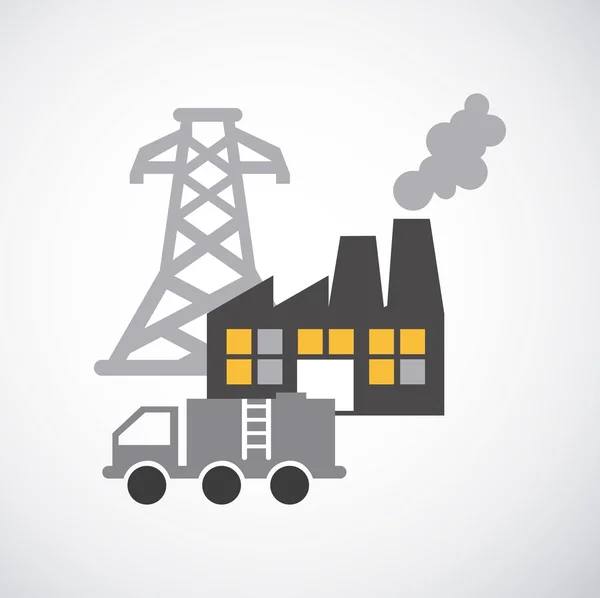 Energy industry concept icon