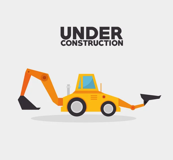 Under construction truck machinery