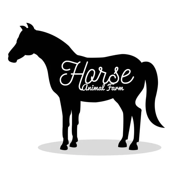 Horse animal farm icon