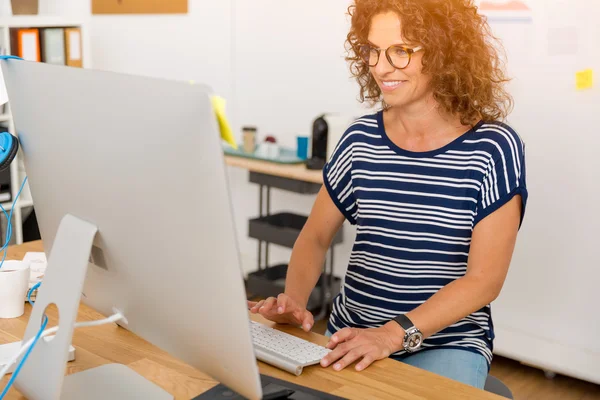 Designer woman working on computer