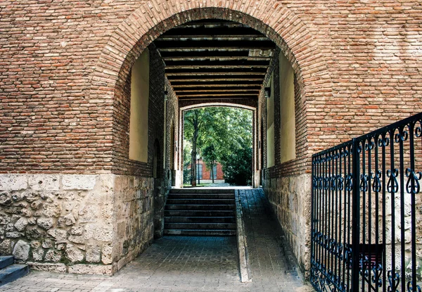 Brick arch of old house