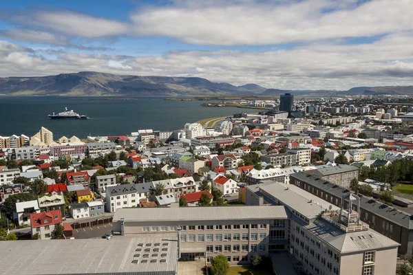 Aerial view on City of Reykjavik - Iceland.