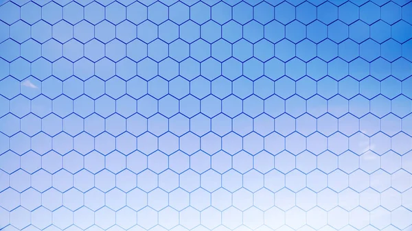 3d rendering colorful hexagon pattern with nice color