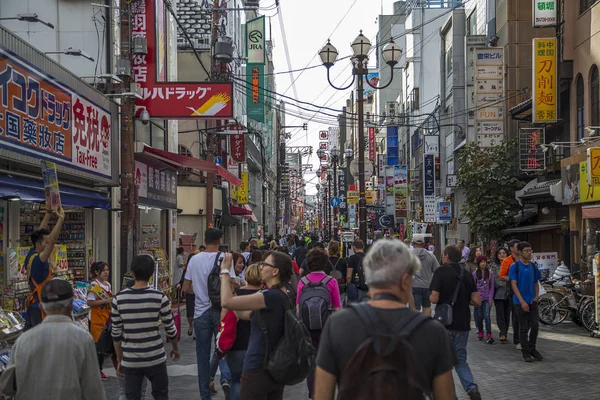 People on the street of Osaka
