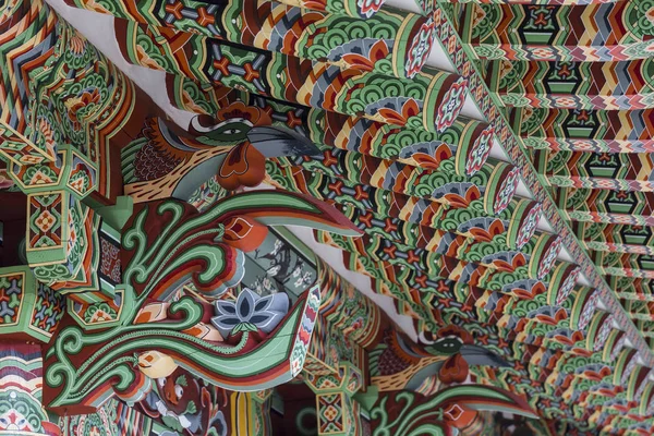 BUSAN - OCTOBER 27, 2016:Ornate Jijangjeon Hall of the Beomeosa