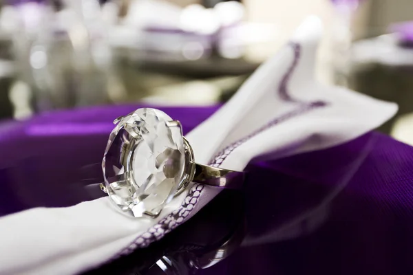 Plate setup with napkin ring