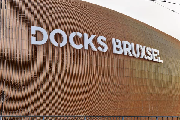 View on the logo from Docks Bruxsel - New shopping