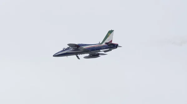 Italy, Sicily; 25 September 2016, airshow with acrobatic jets (Frecce Tricolori) - EDITORIAL