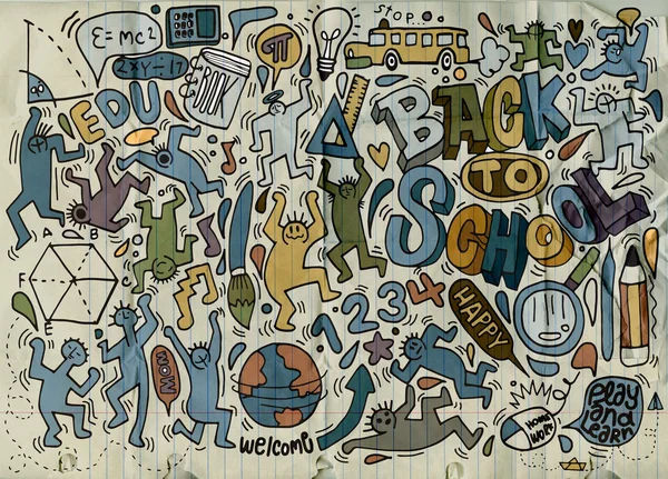 Back to school themed doodle background,School doodles, vector s