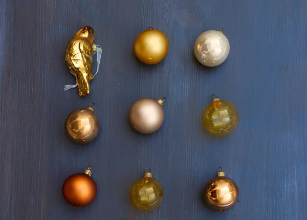 Christmas golden decorations