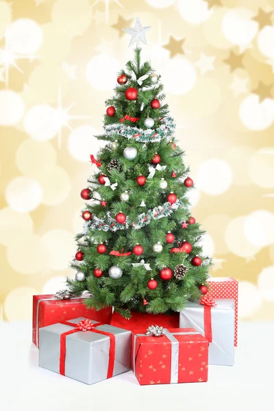 Christmas tree background banner snow golden decoration