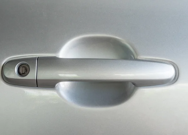 Glassy handle of the modern car.