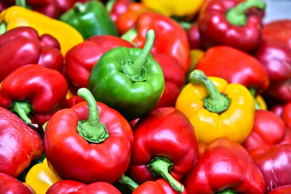 Bell pepper on street market stall