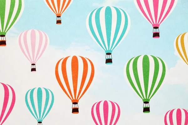Hot air balloon pattern paper
