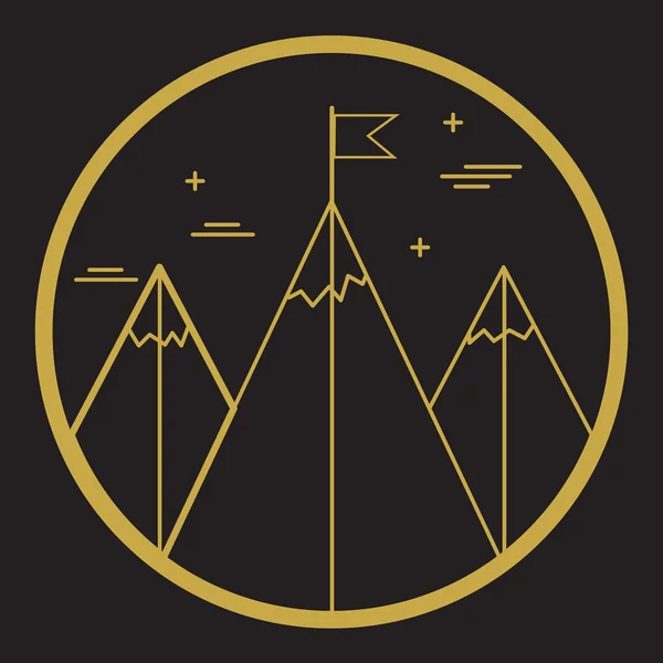 Mountain climb logo