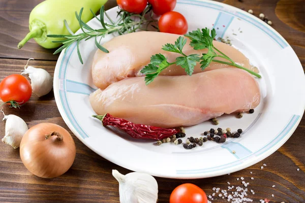 Healthy food - chicken breast (fresh chicken meat)