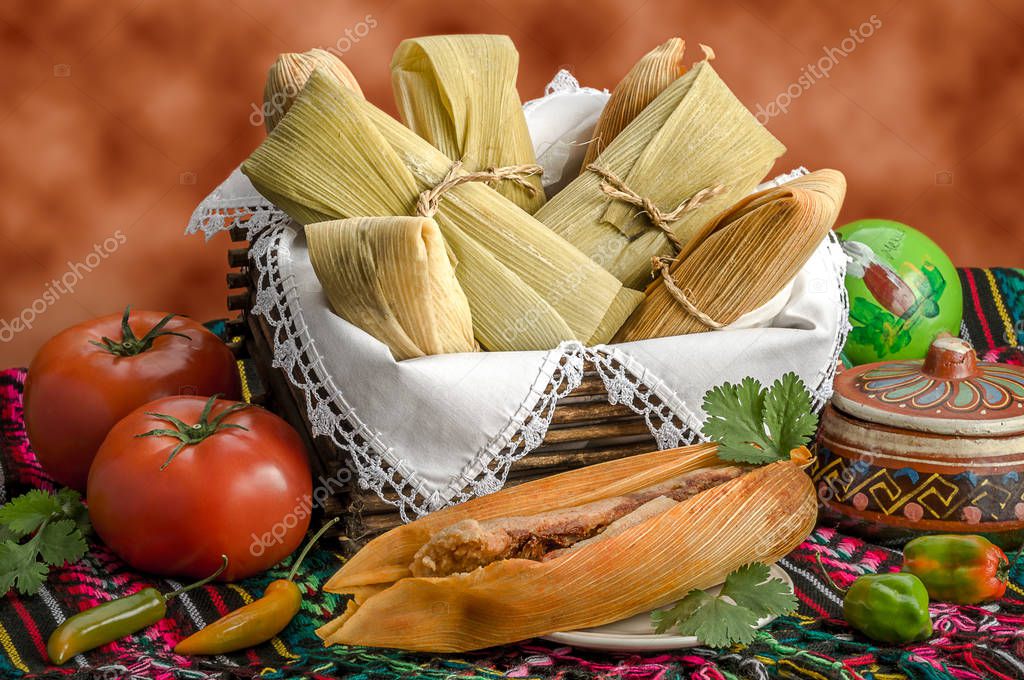 Tamales Mexicanos Hechos De Ma Z Y Pollo