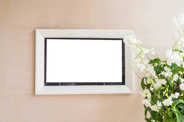 Modern frame on the wall .