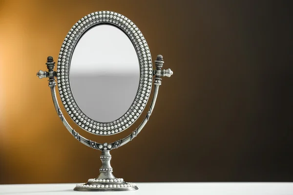 Woman antique mirror