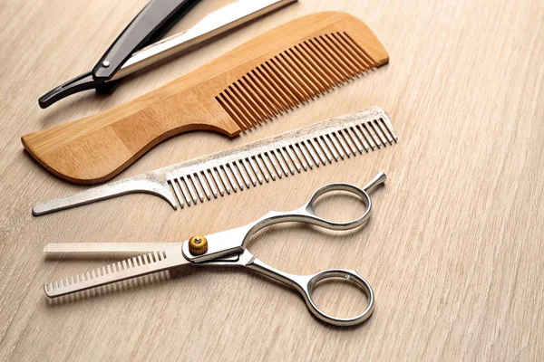 Vintage tools of barber shop