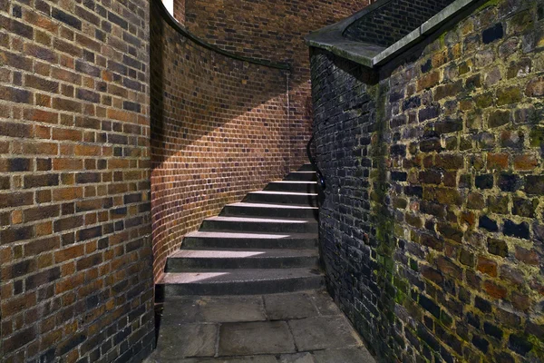 Urban Staircase in an Alleyway