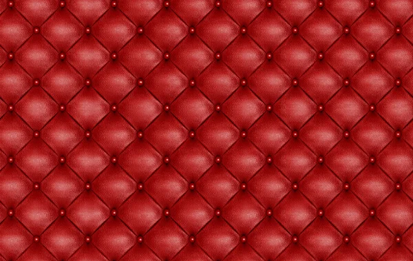 Seamless pattern of red upholstery leather furniture. 3 d illustration. Digital texture.