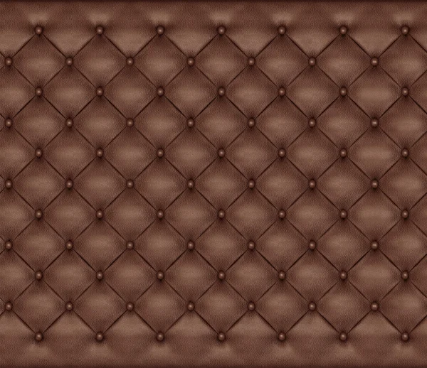 Seamless pattern of brown upholstery leather furniture. Digital texture.