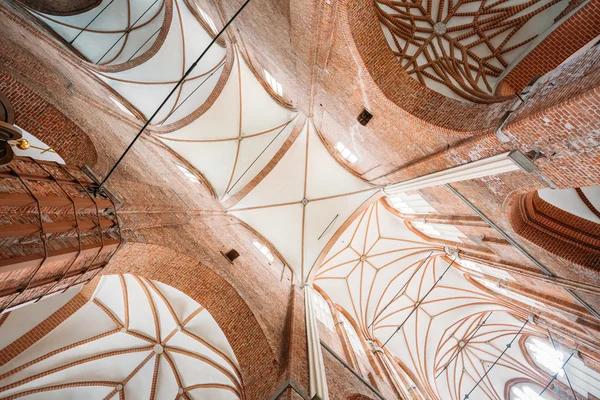 Riga Latvia. Vaulted Ceiling Of St. Peters Lutheran Church