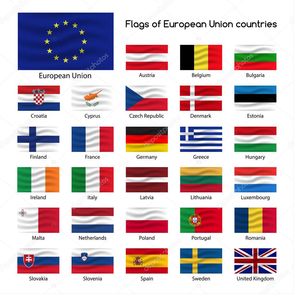 Члены европейского Союза флаги