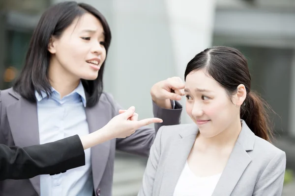 Business woman bullying