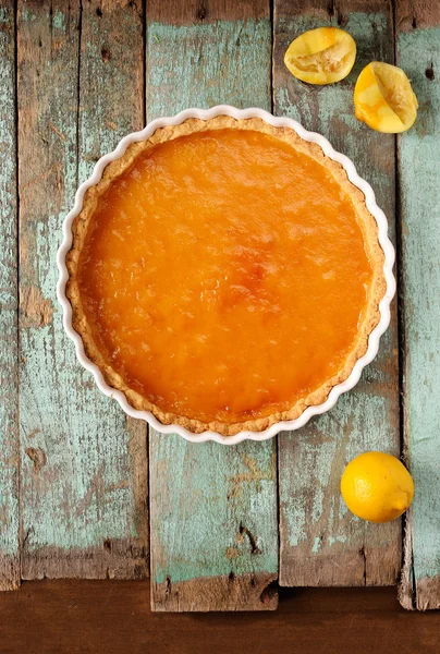 Lemon pie with fresh and squeezed lemon