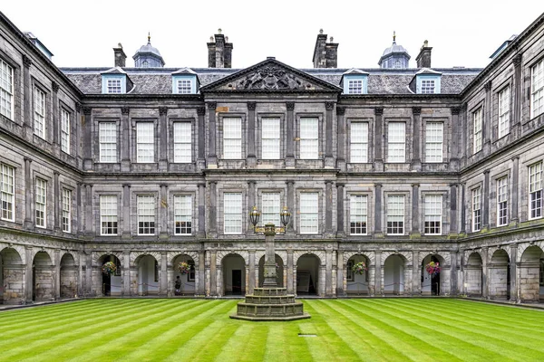 Internal quadrangle of Holyrood Palace in Edinburgh, United Kingdom