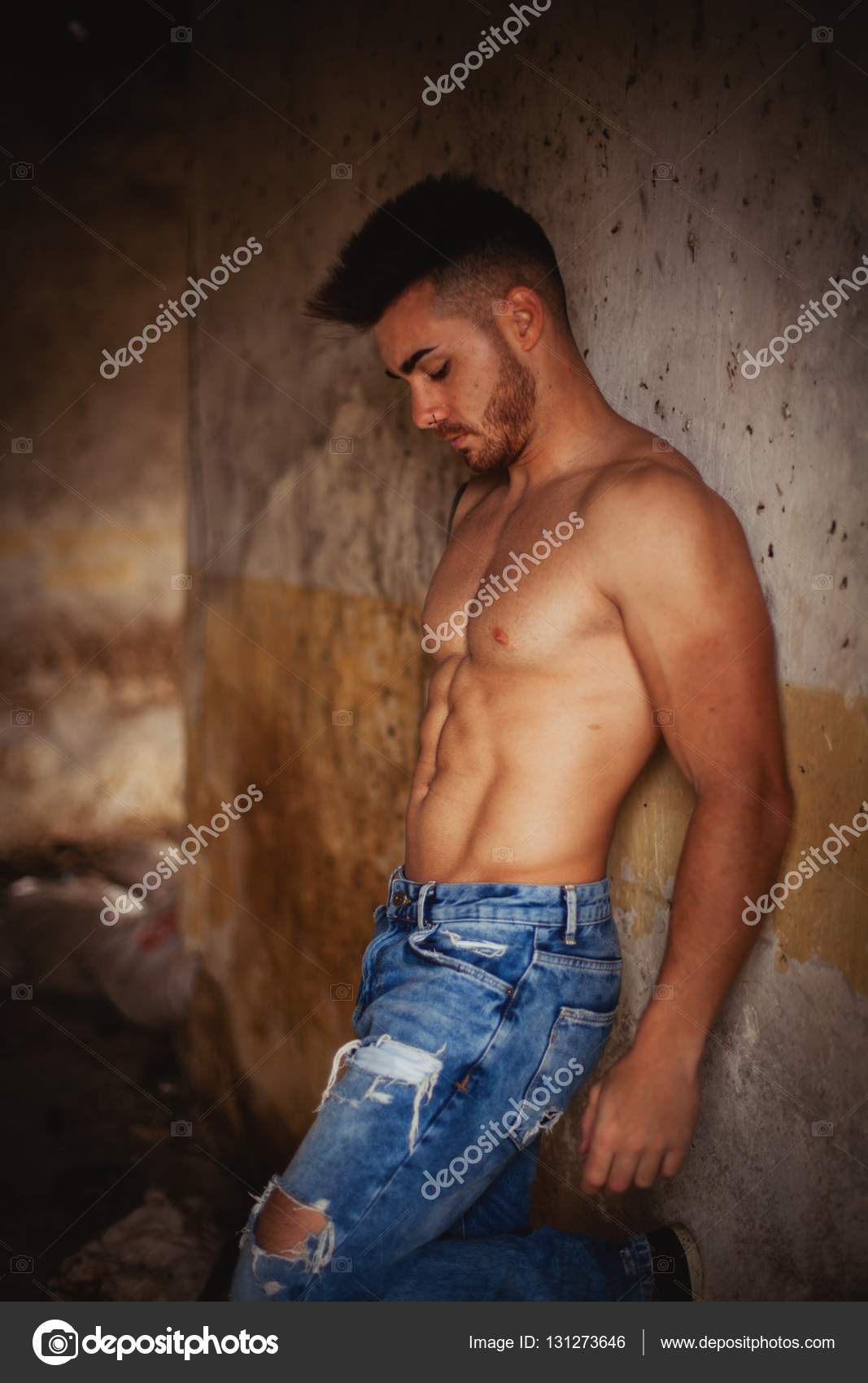 Attractive Guy With Naked Torso Stock Photo By Gelpi