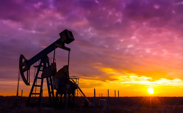 Operating oil and gas well, in remote field